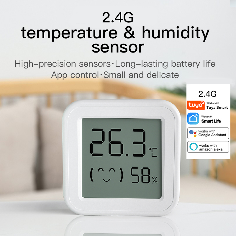 Digital Hygrometer Probe - บลูทูธอุณหภูมิความชื้นเซนเซอร์ Mini หน้าจอ LCD สมาร์ท Tuya