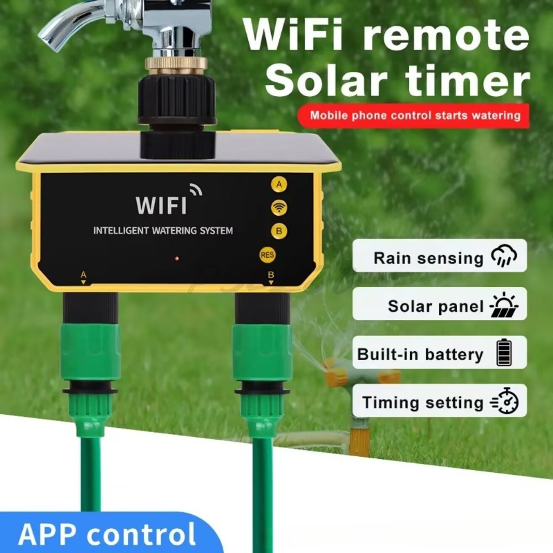 ตัวควบคุมการรดน้ำด้วยวาล์วโซลา - Timer Dual Outlet บทวิจารณ์และราคา