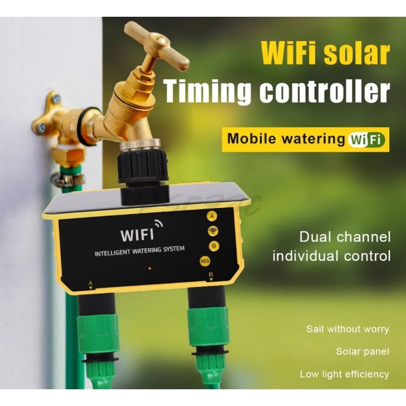 ตัวควบคุมการรดน้ำด้วยวาล์วโซลา - Timer Dual Outlet บทวิจารณ์และราคา
