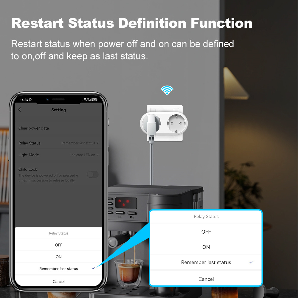 ปลั๊กไฟอัจฉริยะ WiFi แบบสองช่อ - Timer Dual Outlet บทวิจารณ์และราคา
